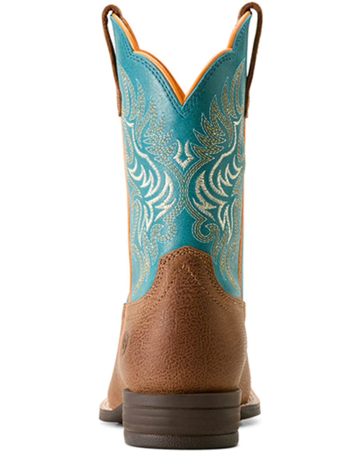 Image #3 - Ariat Girls' Outrider Western Boots - Broad Square Toe, Brown, hi-res