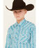 Image #2 - Rock & Roll Denim Boys' Southwestern Print Long Sleeve Pearl Snap Western Shirt, , hi-res