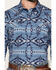 Image #3 - RANK 45&reg; Men's Blue Horizon RODEOTEK&trade; Southwestern Print Long Sleeve Snap Western Shirt, Medium Blue, hi-res