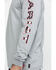 Ariat Men's FR Liberty Logo Long Sleeve Work Shirt - Big, Silver, hi-res