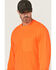 Image #2 - Hawx Men's Enhanced Visibility Long Sleeve Work T-Shirt, Orange, hi-res