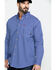 Ariat Men's FR Cobalt Print Liberty Long Sleeve Work Shirt - Big , Blue, hi-res