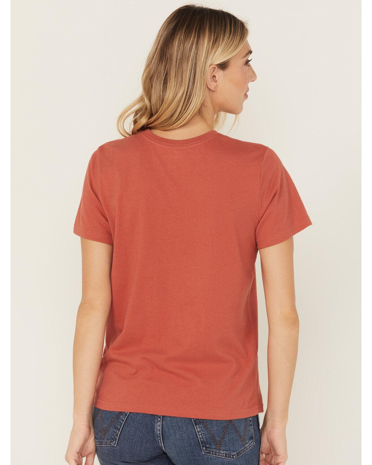 Image #4 - Wrangler Women's Desert Logo Short Sleeve Graphic Tee, Rust Copper, hi-res