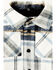 Image #4 - Urban Republic Infant Boys' Plaid Print Hooded Shirt Jacket, Navy, hi-res