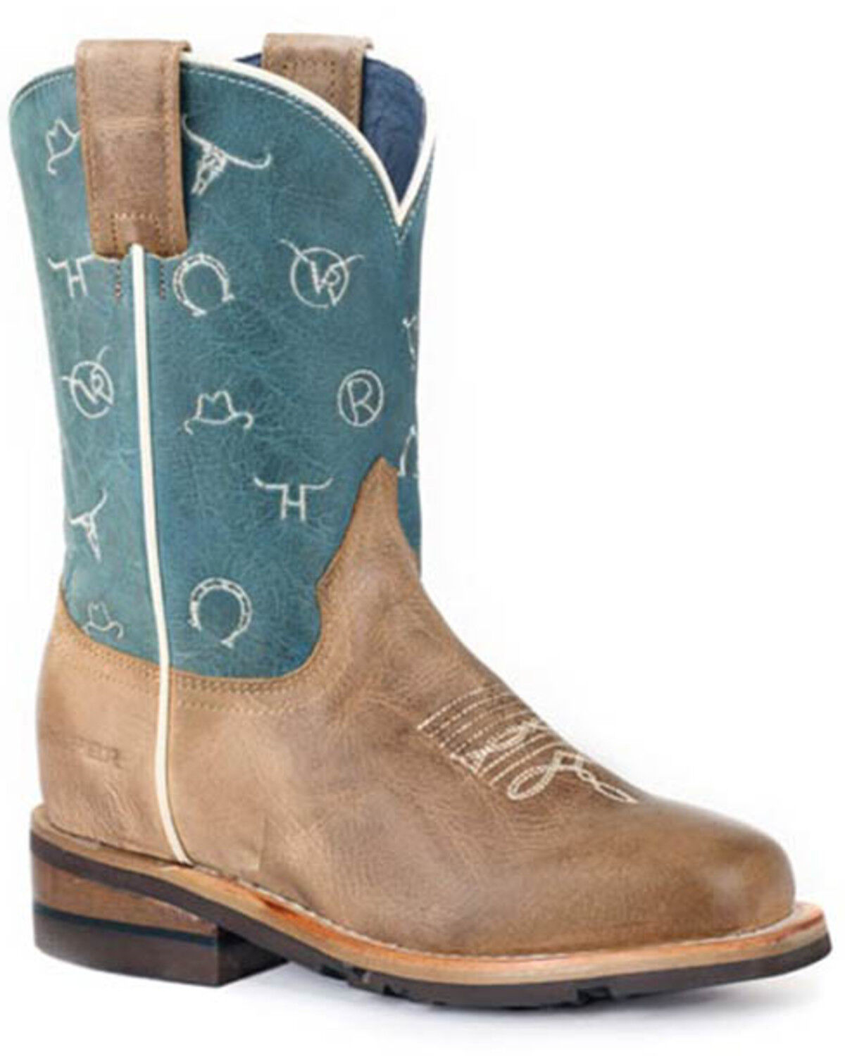 Image #1 - Roper Little Boys' Brands Western Boots - Square Toe, Brown, hi-res