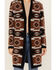 Image #3 - Shyanne Women's Southwestern Print Duster, Chocolate, hi-res