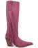 Image #2 - Dingo Women's Twister Suede Fringe Tall Western Boots - Snip Toe, Fuchsia, hi-res