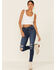 Image #1 - Levi's Women's 721 Carbon Waters Dark Wash High Rise Skinny Jeans , Blue, hi-res