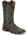 Image #1 - Circle G Men's Embroidered Western Boots - Broad Square Toe, Olive, hi-res
