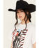 Image #2 - Merch Traffic Women's Cropped Brooks & Dunn Short Sleeve Vintage Graphic Tee, White, hi-res