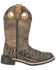 Image #2 - Smoky Mountain Boys' Gator Western Boots - Broad Square Toe, Black/brown, hi-res