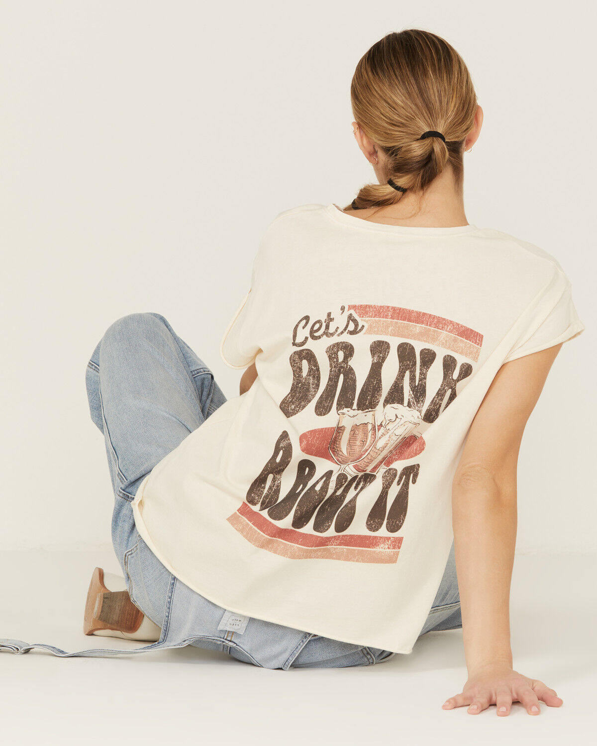 Image #4 - Cleo + Wolf Women's Let's Drink About It Graphic Tee, , hi-res