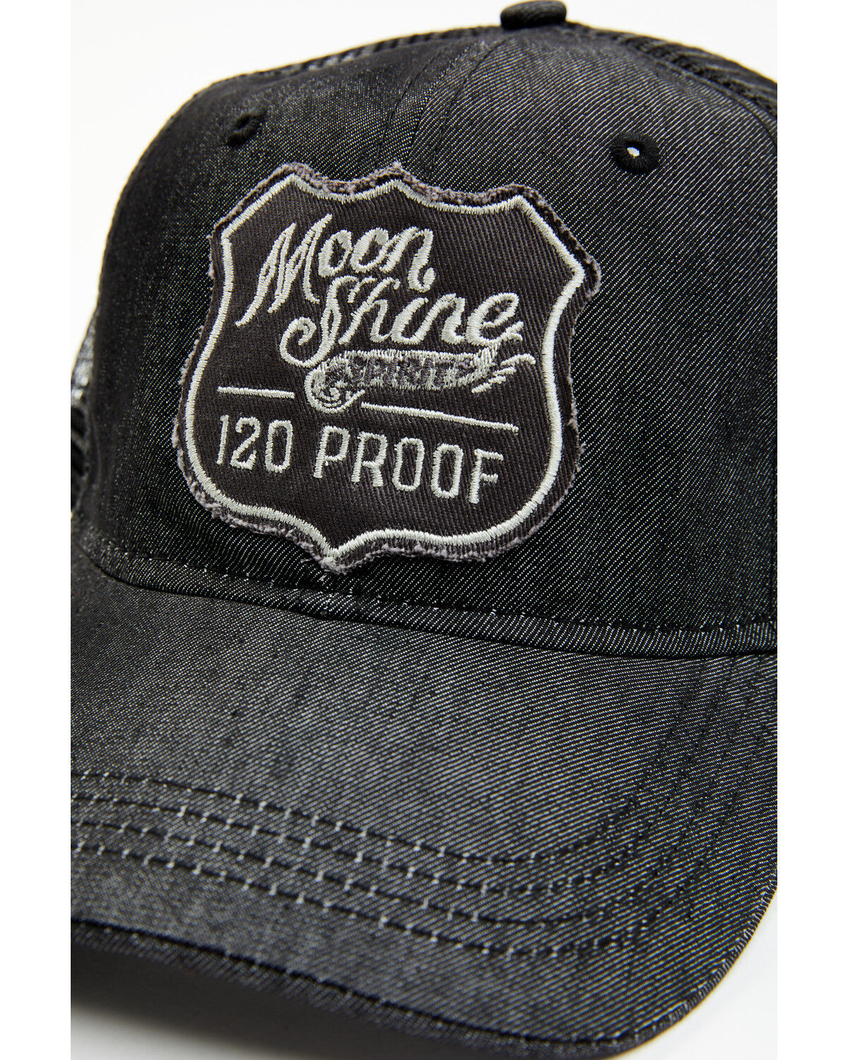 Image #2 - Moonshine Spirit Men's Shield Patch Ball Cap, Black, hi-res