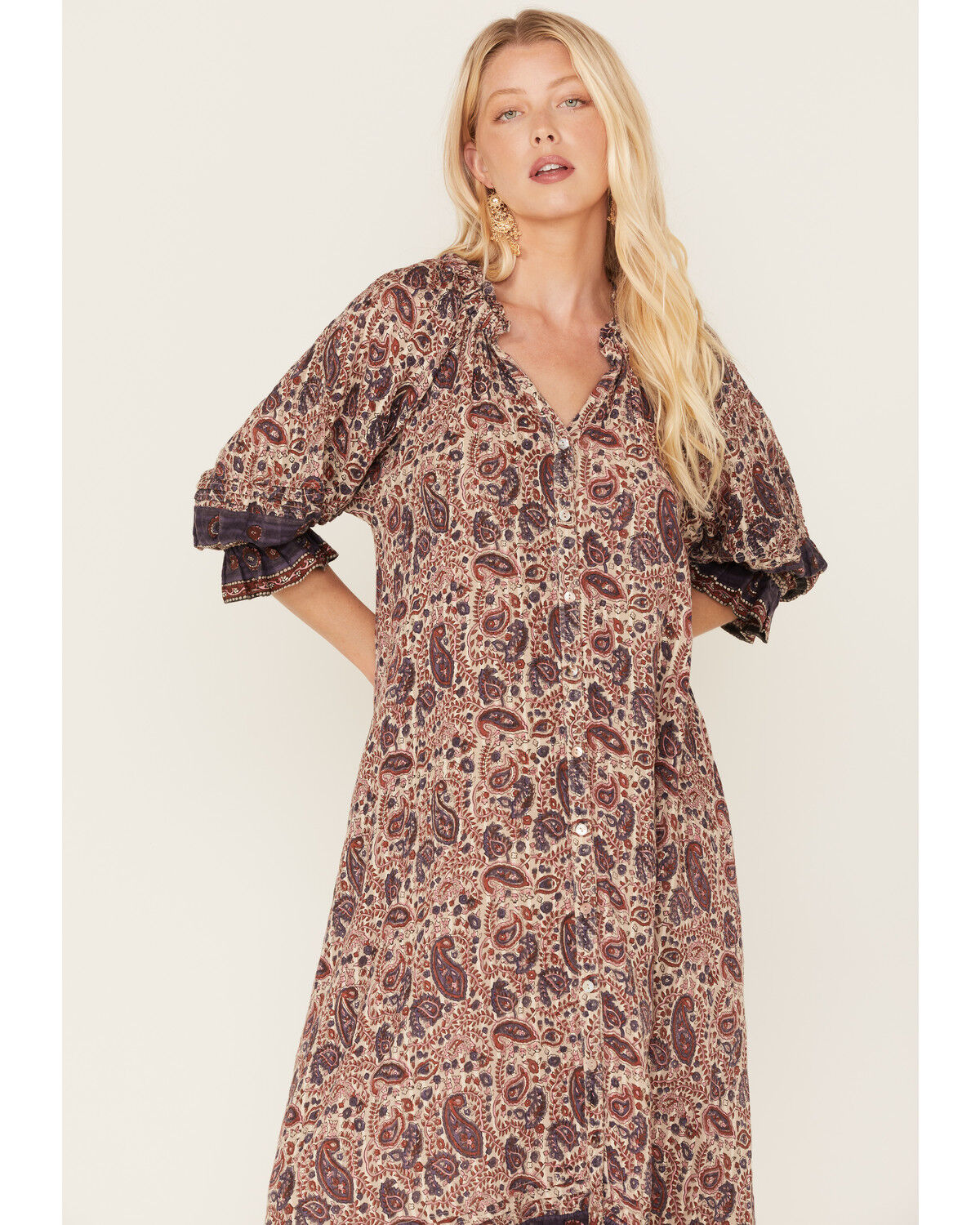 Image #2 - Cleobella Women's Lola Midi Dress, Multi, hi-res