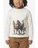 Image #1 - Carhartt Toddler Girls' Horse Logo Long Sleeve Graphic Tee, Cream, hi-res