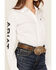 Image #3 - Ariat Women's Boot Barn Exclusive Team Kirby Long Sleeve Button-Down Stretch Western Shirt, White, hi-res