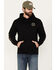 Image #1 - Brixton Men's Crest Logo Hooded Sweatshirt, Black, hi-res