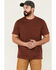 Image #1 - Brothers and Sons Men's Basic Short Sleeve Pocket T-Shirt , Red, hi-res
