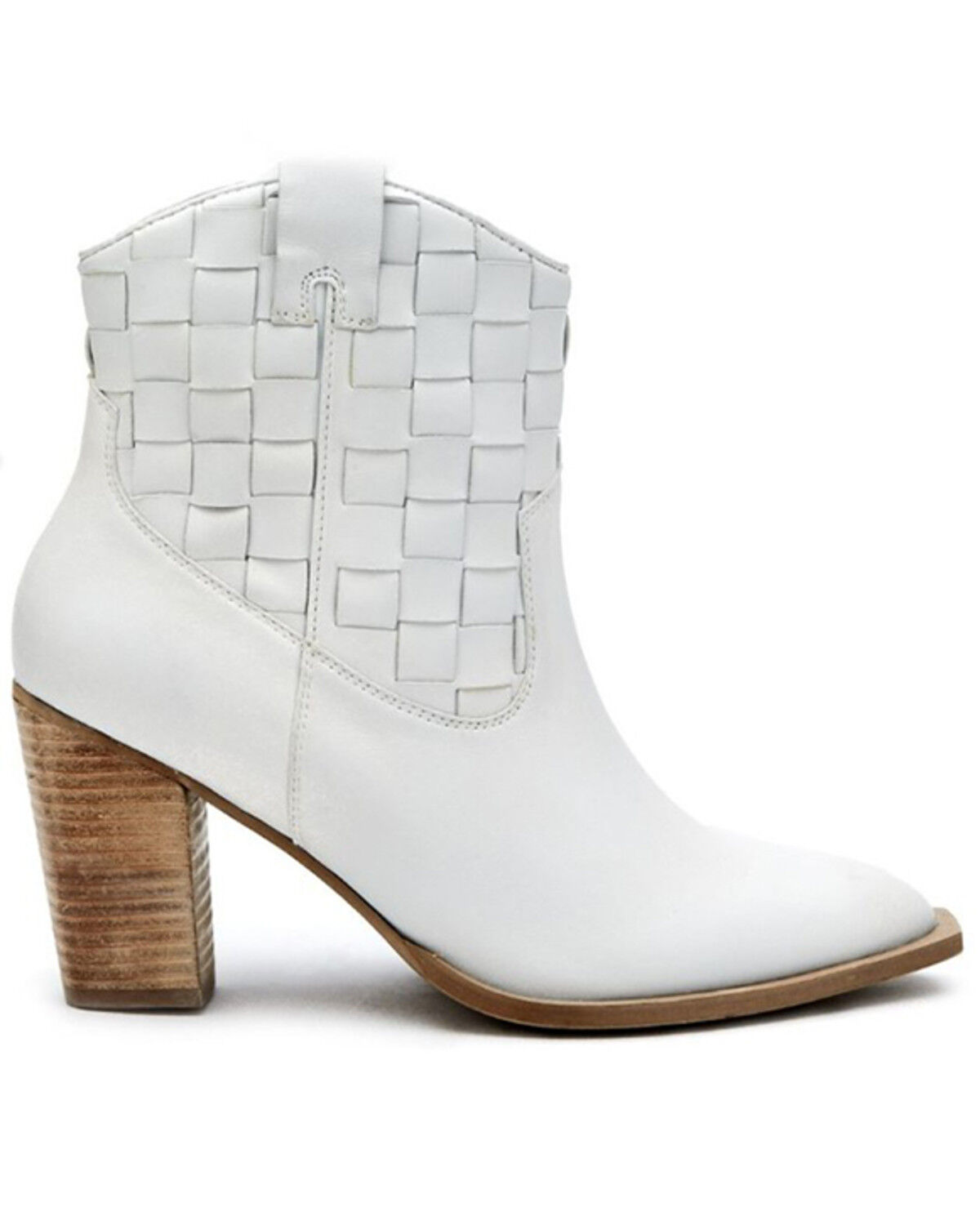 Image #2 - Matisse Women's Dawn Western Booties - Snip Toe, White, hi-res