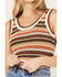 Image #3 - Shyanne Women's Striped Sweater Tank, Medium Brown, hi-res