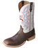 Hooey by Twisted X Men's Western Boots - Broad Square Toe, Brown, hi-res