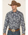 Image #1 - Rock & Roll Denim Men's Paisley Print Long Sleeve Western Shirt, , hi-res