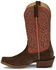 Image #3 - Justin Men's Show Off Tall Western Boots - Square Toe, Dark Brown, hi-res
