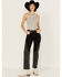Image #1 - Levi's Premium Women's 501® Original Off To The Ranch High Rise Chap Jeans, Black, hi-res