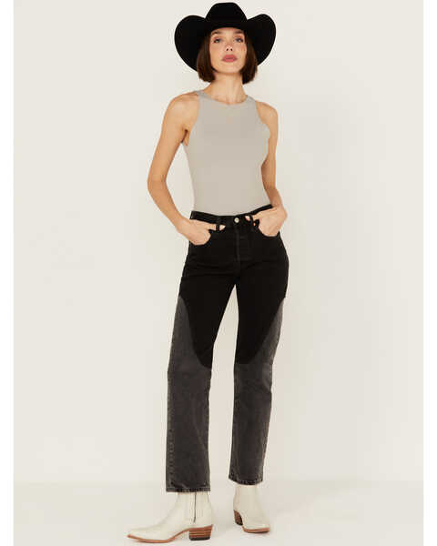 Levi's Premium Women's 501® Original Off To The Ranch High Rise Chap Jeans , Black, hi-res