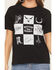 Image #3 - Hooey Women's Icons Short Sleeve Graphic T-Shirt, Black, hi-res