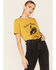 Ali Dee Women's Mustard Let's Rodeo Texas Graphic Tee, Mustard, hi-res
