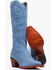 Image #5 - Durango Women's Crush&trade; Tall Suede Western Boots - Snip Toe, Blue, hi-res