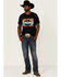 Image #2 - Red Dirt Hat Co. Men's Army Sunset Logo Patch Graphic T-Shirt , Black, hi-res