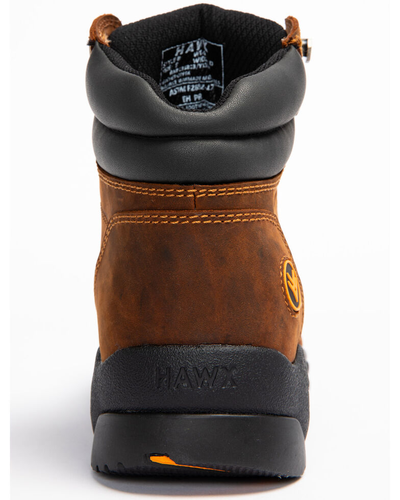 Hawx Men's Brown Enforcer Lace-Up Work Boots - Composite Toe, Brown, hi-res