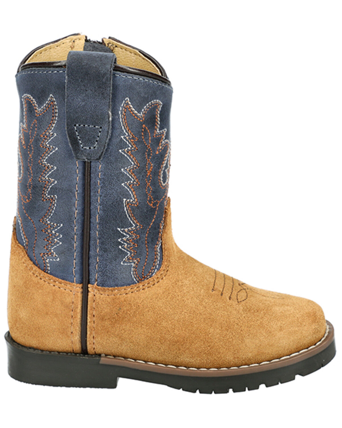 Image #2 - Smoky Mountain Toddler Boys' Autry Western Boots - Broad Square Toe, Tan, hi-res