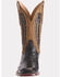 Image #2 - Lucchese Men's Roscoe Exotic Full Quill Ostrich Suede Western Boots - Broad Square Toe, Black, hi-res