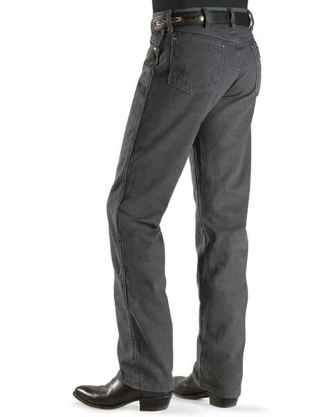 Image #1 - Wrangler 13MWZ Cowboy Cut Original Fit Jeans - Prewashed Colors, Charcoal Grey, hi-res