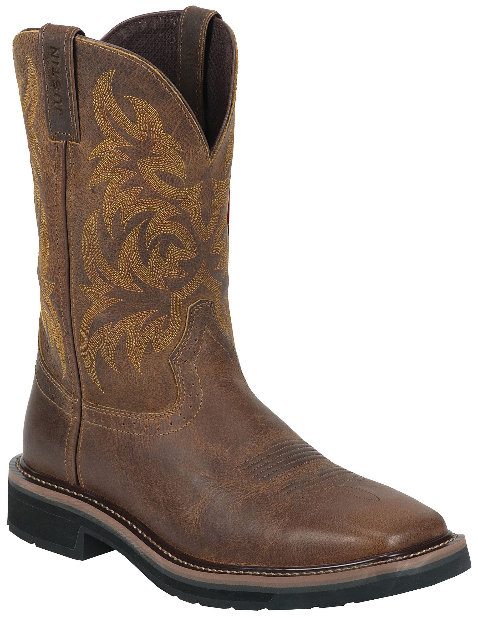 justin screwdriver work boots