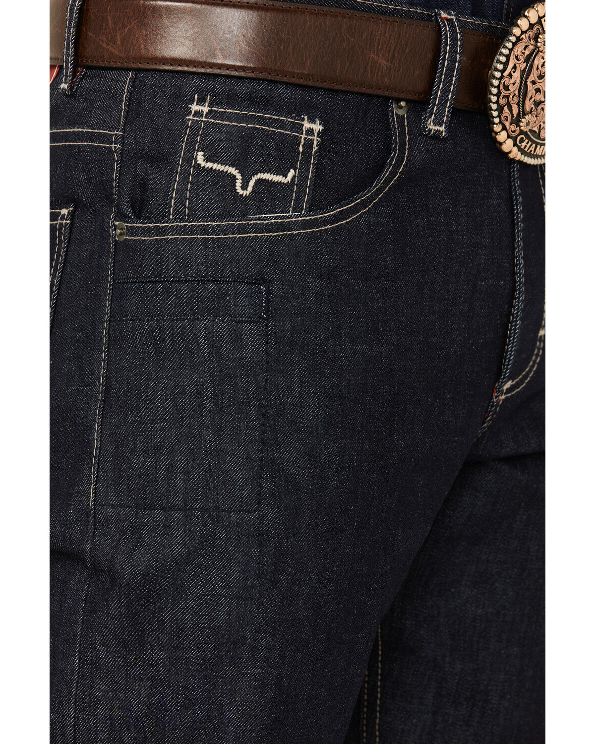 Image #2 - Kimes Ranch Men's Raw James Low Straight Bootcut Jeans, Blue, hi-res