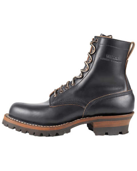 White's Boots Men's C355 Logger Work Boots - Soft Toe , Black, hi-res