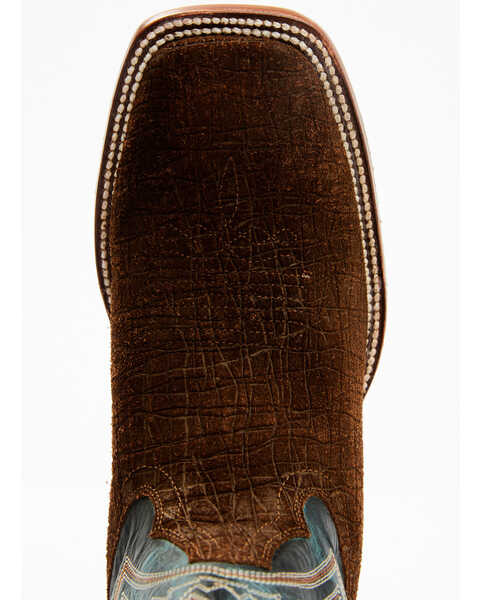 Image #6 - Cody James Men's Blue Collection Western Performance Boots - Broad Square Toe, Brown/blue, hi-res