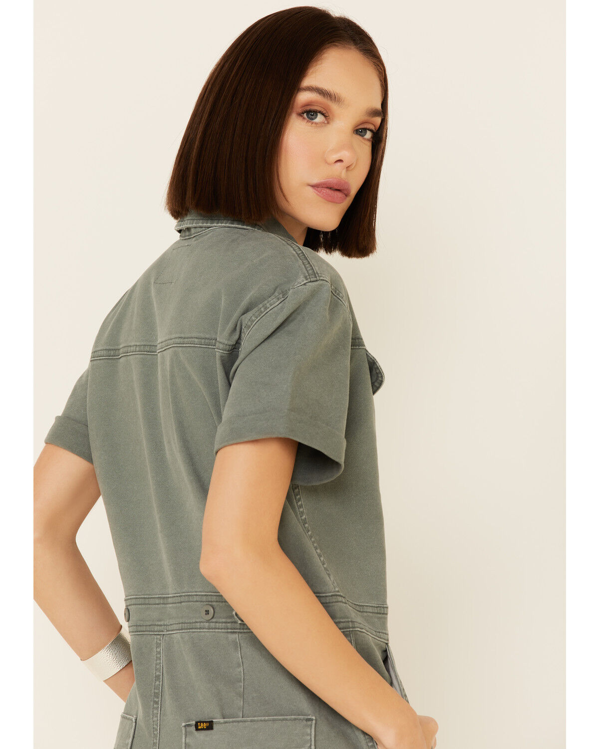 Women's short sleeve coveralls clearance