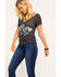 Idyllwind Women's Boss Lady Trustie Tee , Charcoal, hi-res