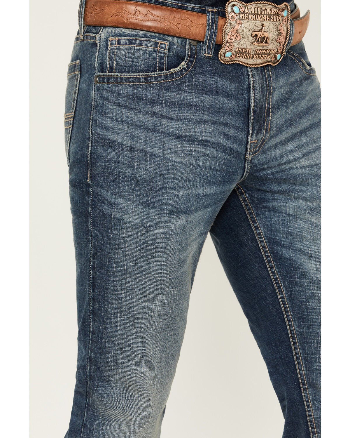Image #2 - Cody James Men's Jackson Slim Straight Rigid Denim Jeans, Medium Wash, hi-res