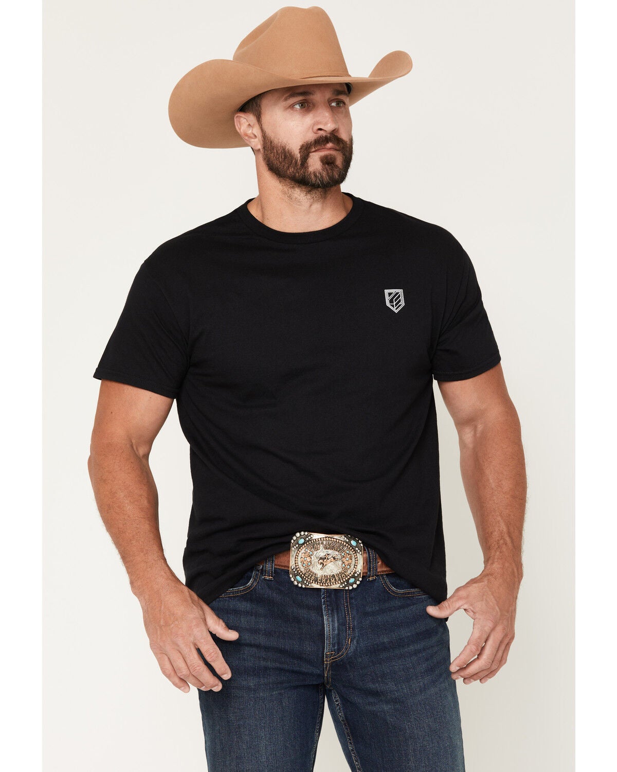 Image #2 - RANK 45&reg; Men's Rustic Flag Short Sleeve Graphic T-Shirt, Black, hi-res