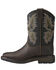 Image #2 - Ariat Boys' WorkHog® Bruin Western Boots - Square Toe, Brown, hi-res