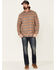 Pendleton Men's Camel Cascade Plaid Long Sleeve Western Shirt , Tan, hi-res