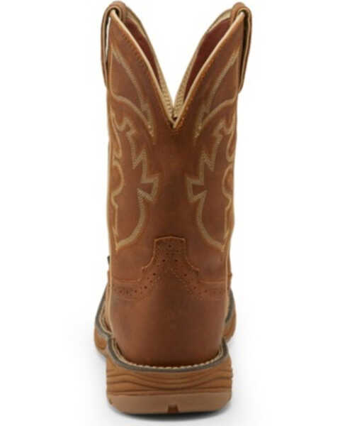 Image #2 - Justin Men's Stampede Rush Western Work Boots - Soft Toe, Brown, hi-res