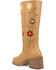 Image #5 - Dingo Women's Floral Bloom Fashion Boots - Round Toe, Tan, hi-res