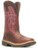 Image #1 - Wolverine Men's Rancher Durashocks® CarbonMAX® Wellington Work Boots - Composite Toe, Red, hi-res